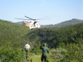 Helikoptern kommer